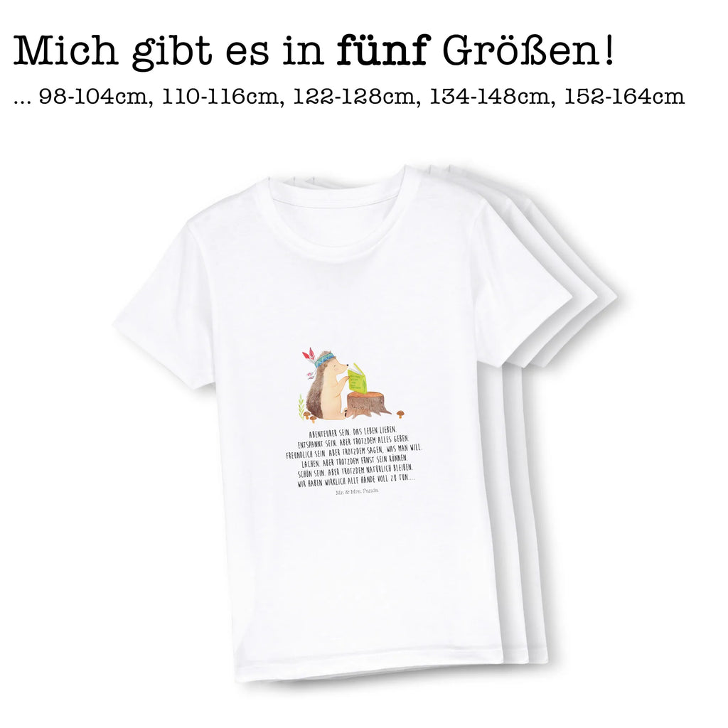 Organic Kinder T-Shirt Igel Indianer Kinder T-Shirt Jungen, Kinder T-Shirt, Kinder T-Shirt Mädchen, Waldtiere, Tiere, Igel, Abenteuer, Camping, Indianer, Lagerfeuer