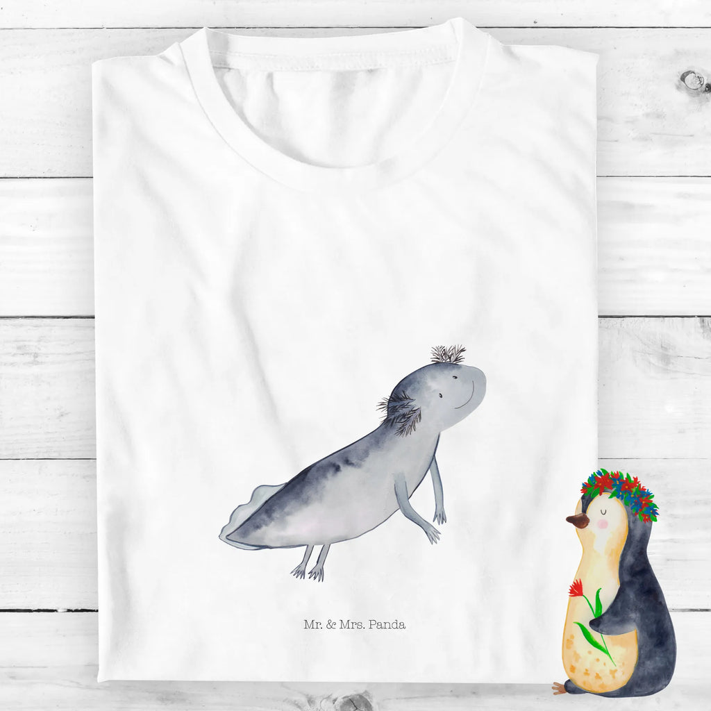 Organic Kinder T-Shirt Axolotl Schwimmen Kinder T-Shirt Mädchen, Kinder T-Shirt Jungen, Kinder T-Shirt, Molch, Axolotl, Motivation, Lösungen, Probleme, Lurche, Schwanzlurch, Axolot, Lurch, Problem