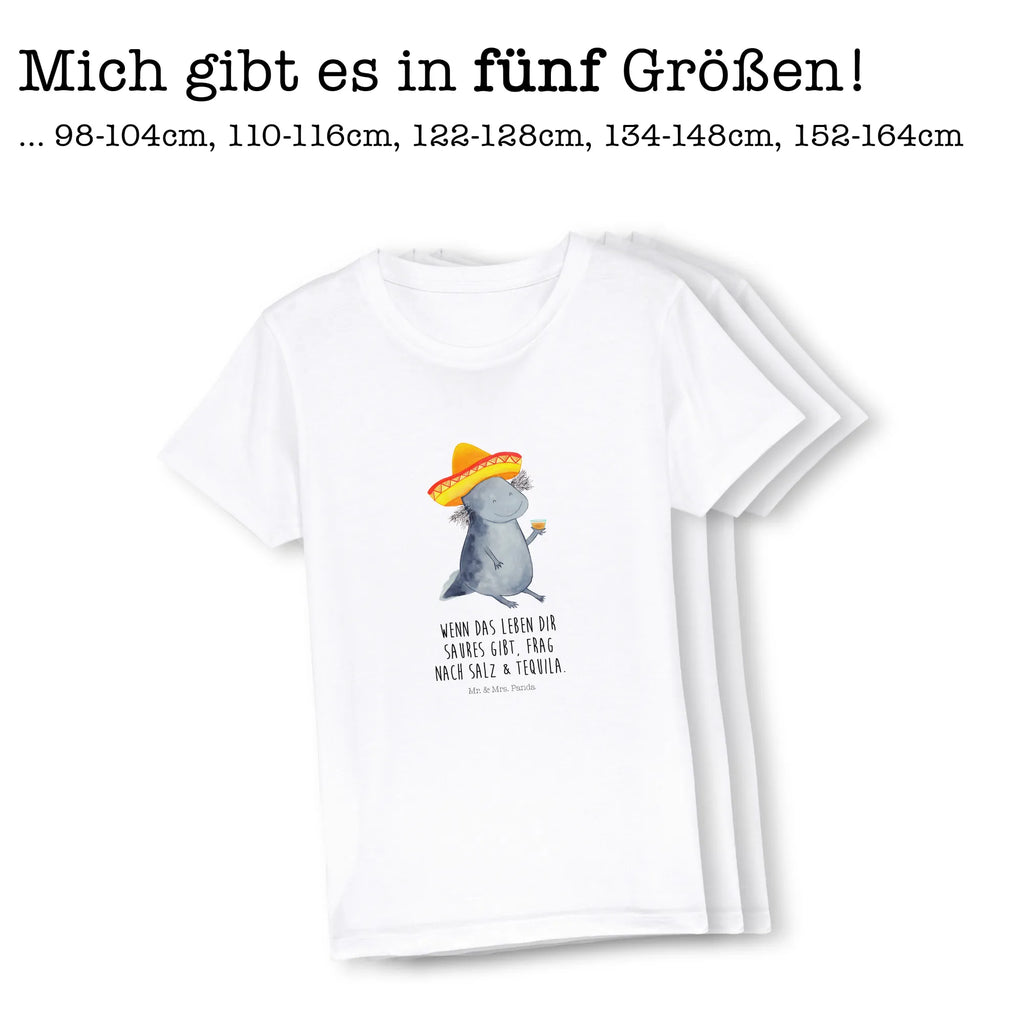 Organic Kinder T-Shirt Axolotl Tequila Kinder T-Shirt Mädchen, Kinder T-Shirt Jungen, Kinder T-Shirt, Axolotl, Molch, Mexico, Lurch, Feuersalamander, Sombrero, Feuerdrache, Spruch, Tequila, Motivation, Axolot, Lurche, Mexiko, Zitrone, Schwanzlurch