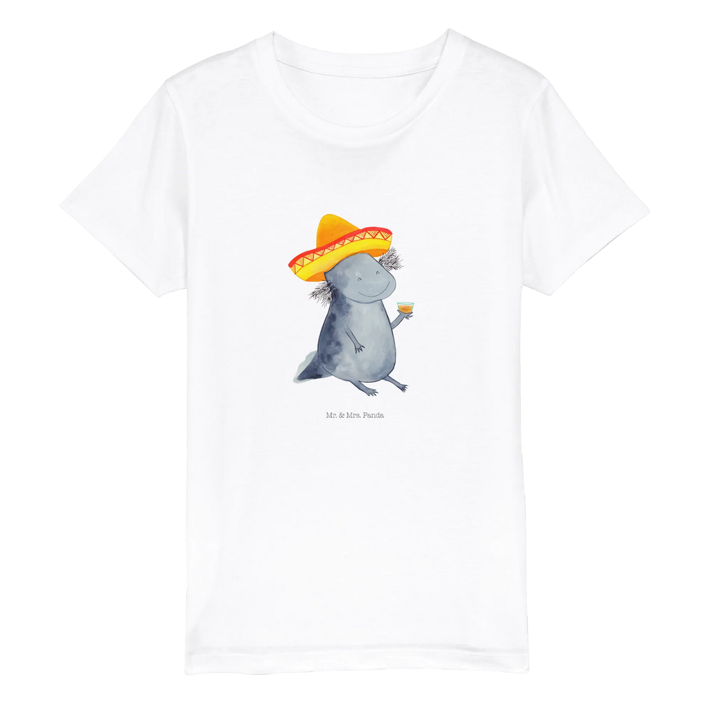 Organic Kinder T-Shirt Axolotl Tequila Kinder T-Shirt Mädchen, Kinder T-Shirt Jungen, Kinder T-Shirt, Axolotl, Molch, Mexico, Lurch, Feuersalamander, Sombrero, Feuerdrache, Spruch, Tequila, Motivation, Axolot, Lurche, Mexiko, Zitrone, Schwanzlurch