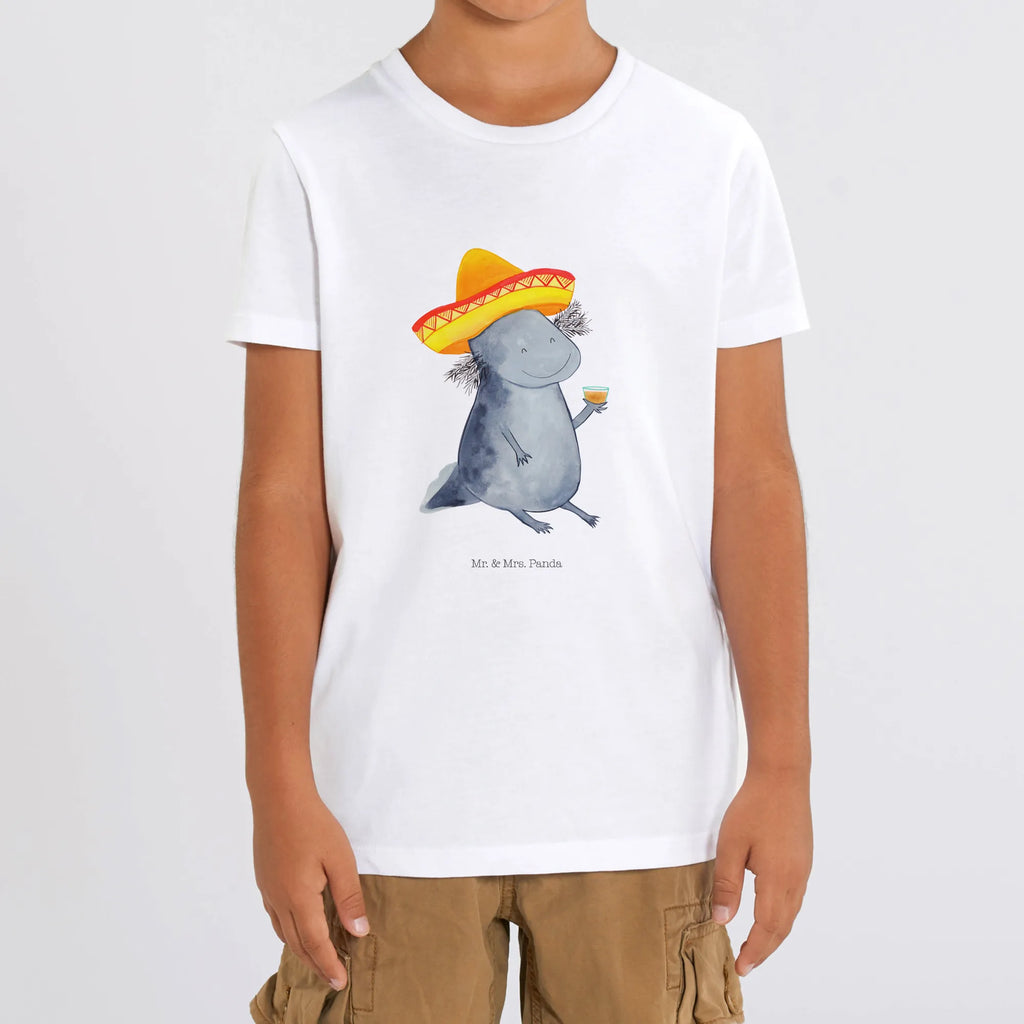 Organic Kinder T-Shirt Axolotl Tequila Kinder T-Shirt Mädchen, Kinder T-Shirt Jungen, Kinder T-Shirt, Axolotl, Molch, Mexico, Lurch, Feuersalamander, Sombrero, Feuerdrache, Spruch, Tequila, Motivation, Axolot, Lurche, Mexiko, Zitrone, Schwanzlurch