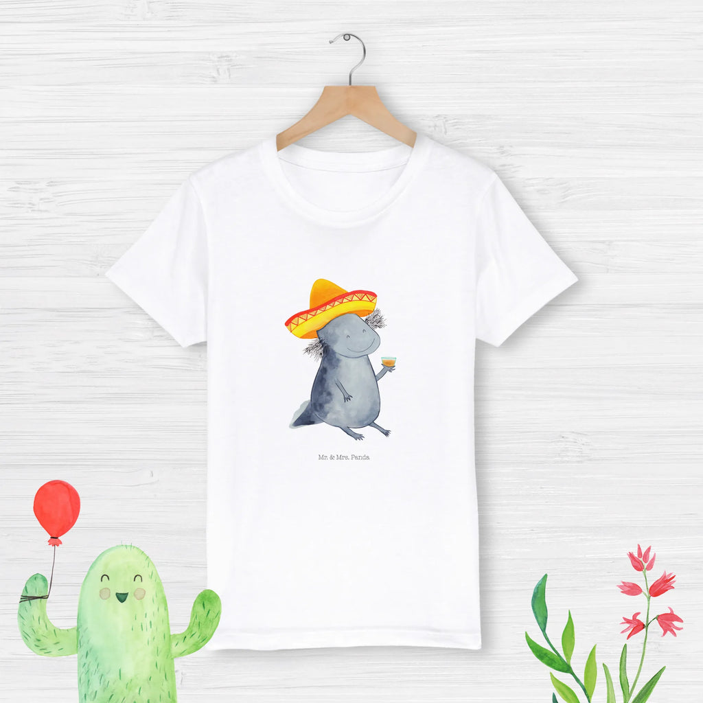 Organic Kinder T-Shirt Axolotl Tequila Kinder T-Shirt Mädchen, Kinder T-Shirt Jungen, Kinder T-Shirt, Axolotl, Molch, Mexico, Lurch, Feuersalamander, Sombrero, Feuerdrache, Spruch, Tequila, Motivation, Axolot, Lurche, Mexiko, Zitrone, Schwanzlurch