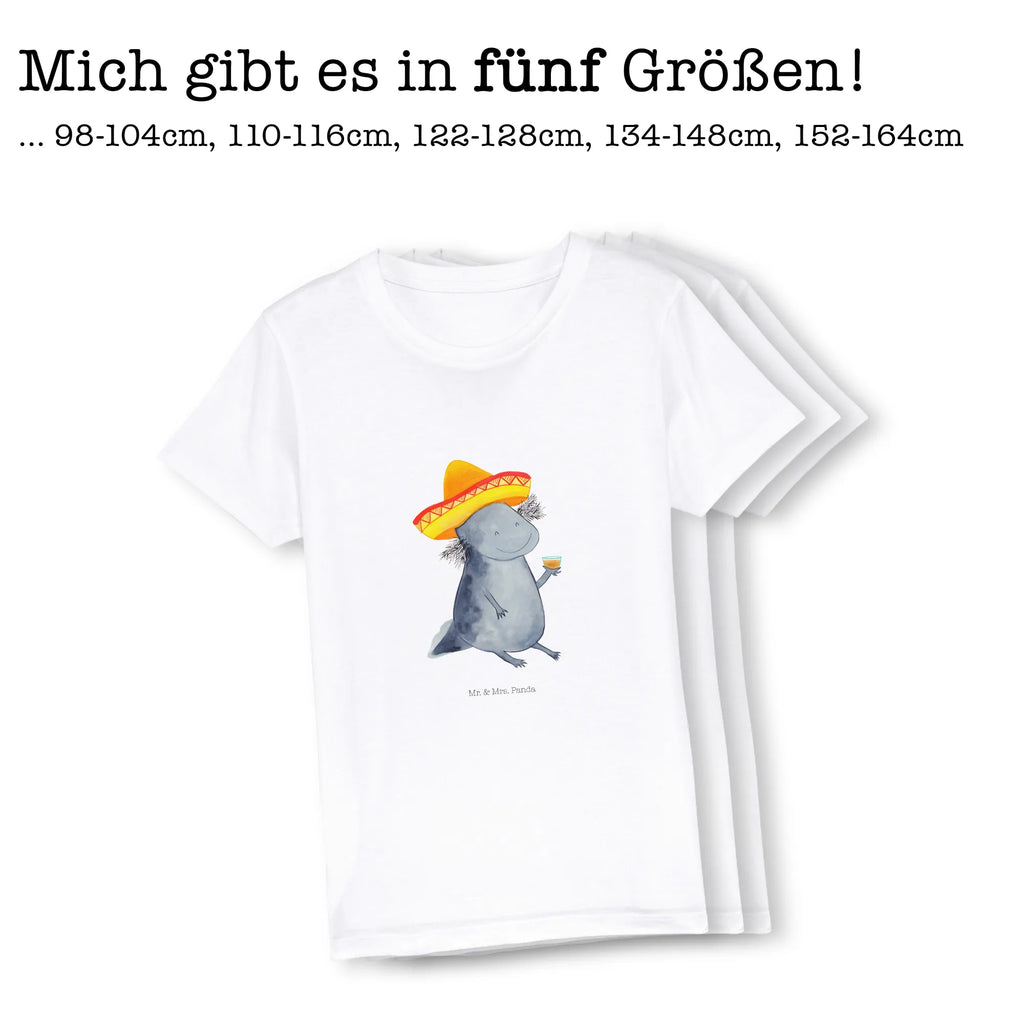 Organic Kinder T-Shirt Axolotl Tequila Kinder T-Shirt Mädchen, Kinder T-Shirt Jungen, Kinder T-Shirt, Axolotl, Molch, Mexico, Lurch, Feuersalamander, Sombrero, Feuerdrache, Spruch, Tequila, Motivation, Axolot, Lurche, Mexiko, Zitrone, Schwanzlurch