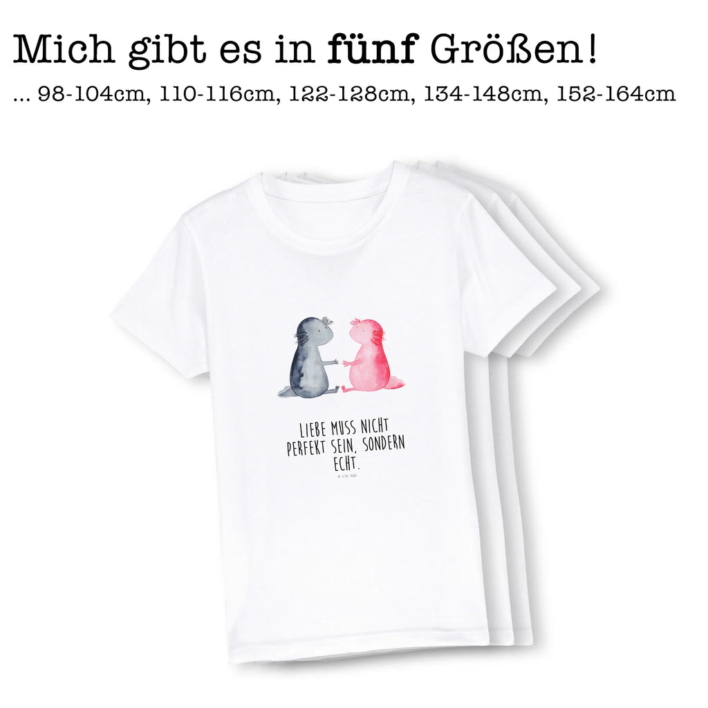 Organic Kinder T-Shirt Axolotl Liebe Kinder T-Shirt, Kinder T-Shirt Mädchen, Kinder T-Shirt Jungen, Axolotl, Molch, Lurche, große Liebe, Lurch, Valentinstag, Verlobter, Freund, Schwanzlurch, Ehemann, Axolot, Liebe, Liebesbeweis, Jahrestag