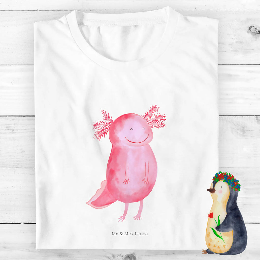 Organic Kids T-Shirt axolotl Happy Kinder T-Shirt Jungen, Kinder T-Shirt, Kinder T-Shirt Mädchen, Molch, Axolotl, Schwanzlurch, Axolot, Lurche, Motivation, Gute Laune, Lurch