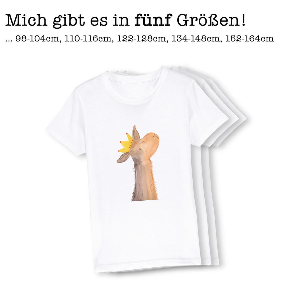 Organic Kinder T-Shirt Lamakopf König Kinder T-Shirt, Kinder T-Shirt Jungen, Kinder T-Shirt Mädchen, Alpaka, Lama, Abi, Königin, Chef, Papa, Kollegin, Mama, Freundin, König, Büro Kollege, Lamas, Vorgesetzter, Abitur