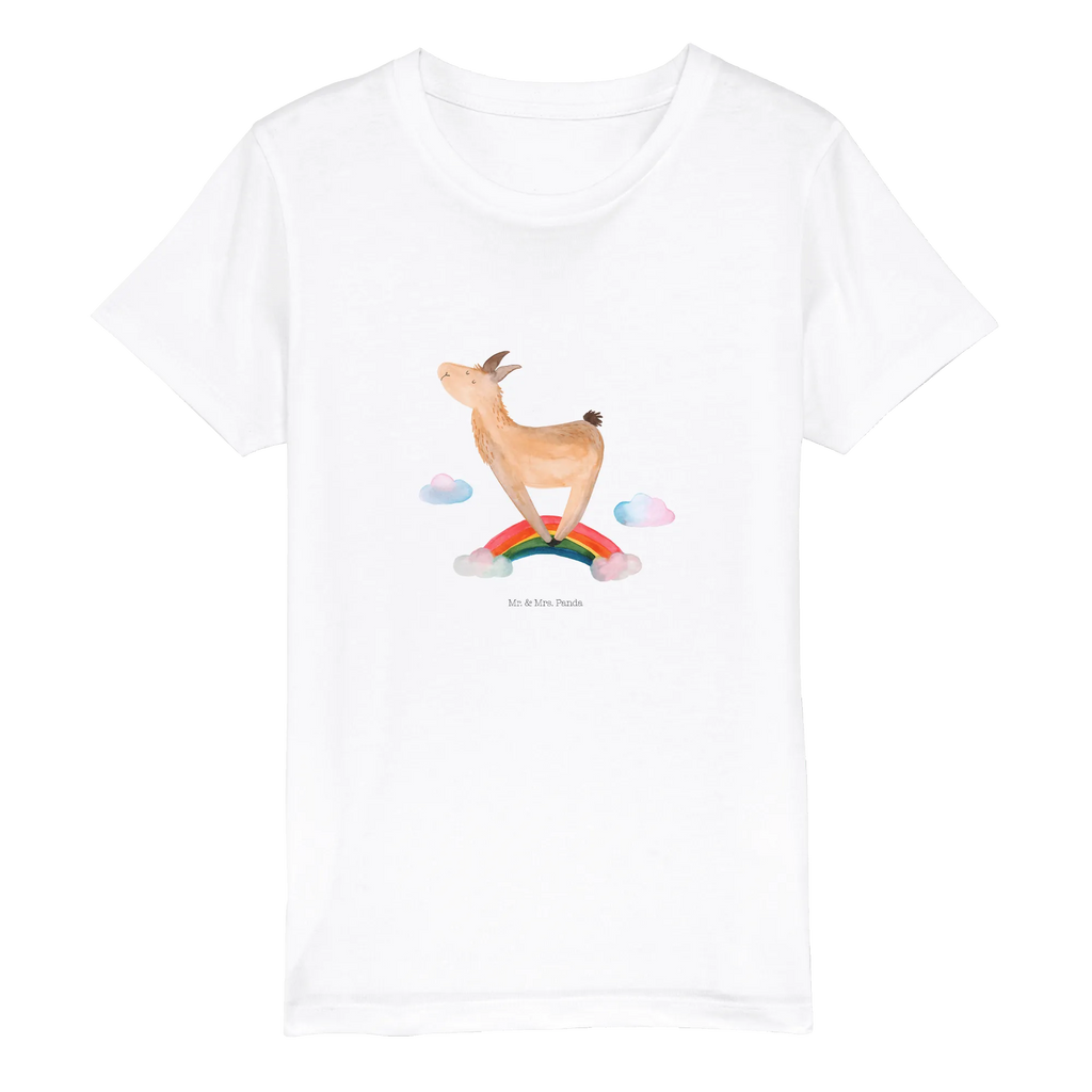 Organic Kinder T-Shirt Lama Regenbogen Kinder T-Shirt Jungen, Kinder T-Shirt, Kinder T-Shirt Mädchen, Lama, Alpaka, Abi, Hobby, Lamas, Außenseiter, Wolkenland, Freiheit, Selbstständig, Regenbogen, Haters, Schule, Haters Gonna Hate