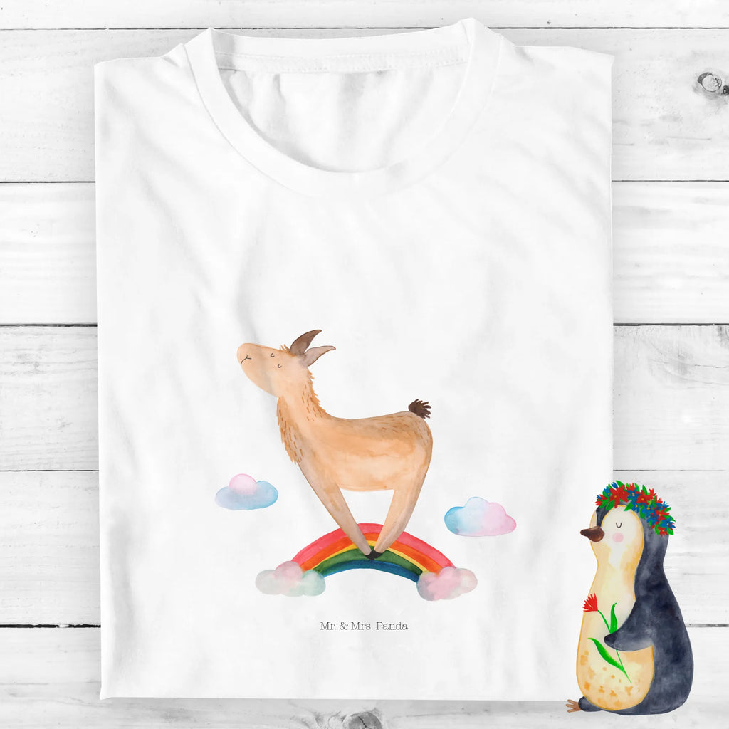 Organic Kinder T-Shirt Lama Regenbogen Kinder T-Shirt Jungen, Kinder T-Shirt, Kinder T-Shirt Mädchen, Lama, Alpaka, Abi, Hobby, Lamas, Außenseiter, Wolkenland, Freiheit, Selbstständig, Regenbogen, Haters, Schule, Haters Gonna Hate