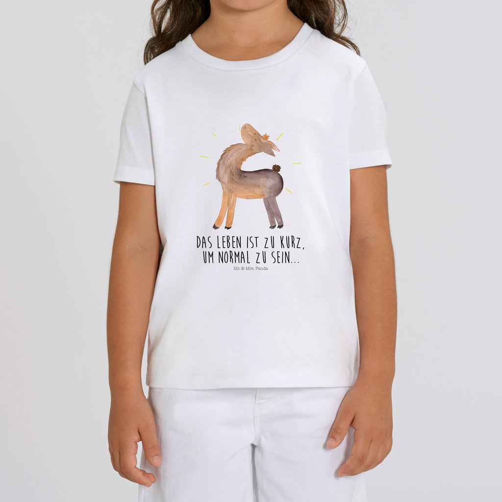 Organic Kinder T-Shirt Lama stolz Kinder T-Shirt, Kinder T-Shirt Mädchen, Kinder T-Shirt Jungen, Lama, Alpaka, Lamas, Außenseiter, Anders, Neustart, stolz, Hippie, Freundin, Freundinnen, beste Freundin, Kumpel, Familie, Family