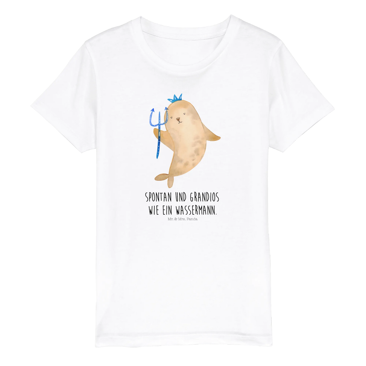 Organic Kinder T-Shirt Sternzeichen Wassermann