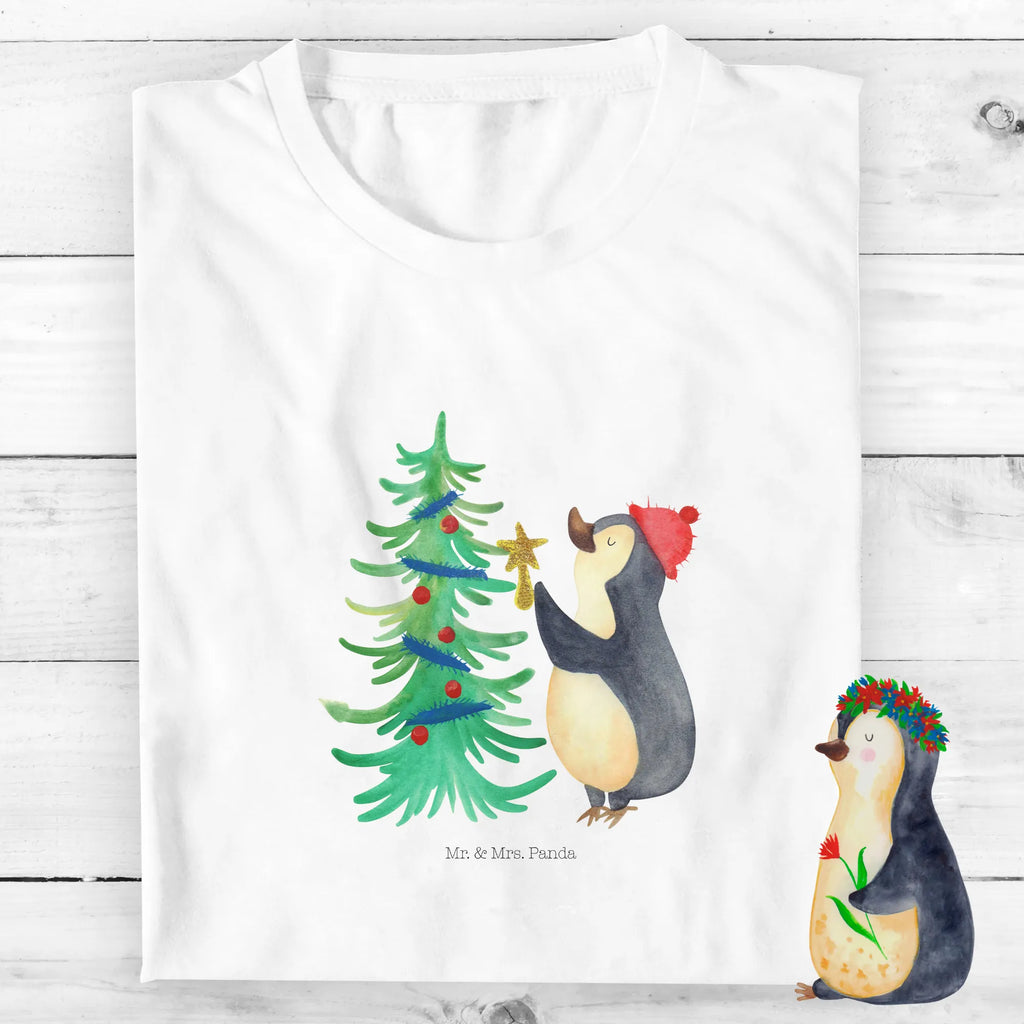 Organic Kinder T-Shirt Pinguin Weihnachtsbaum Kinder T-Shirt Jungen, Kinder T-Shirt, Kinder T-Shirt Mädchen, Heiligabend, Advent, Nikolaus, Weihnachtsdeko, Winter, Weihnachten, Wintermotiv, Pinguin