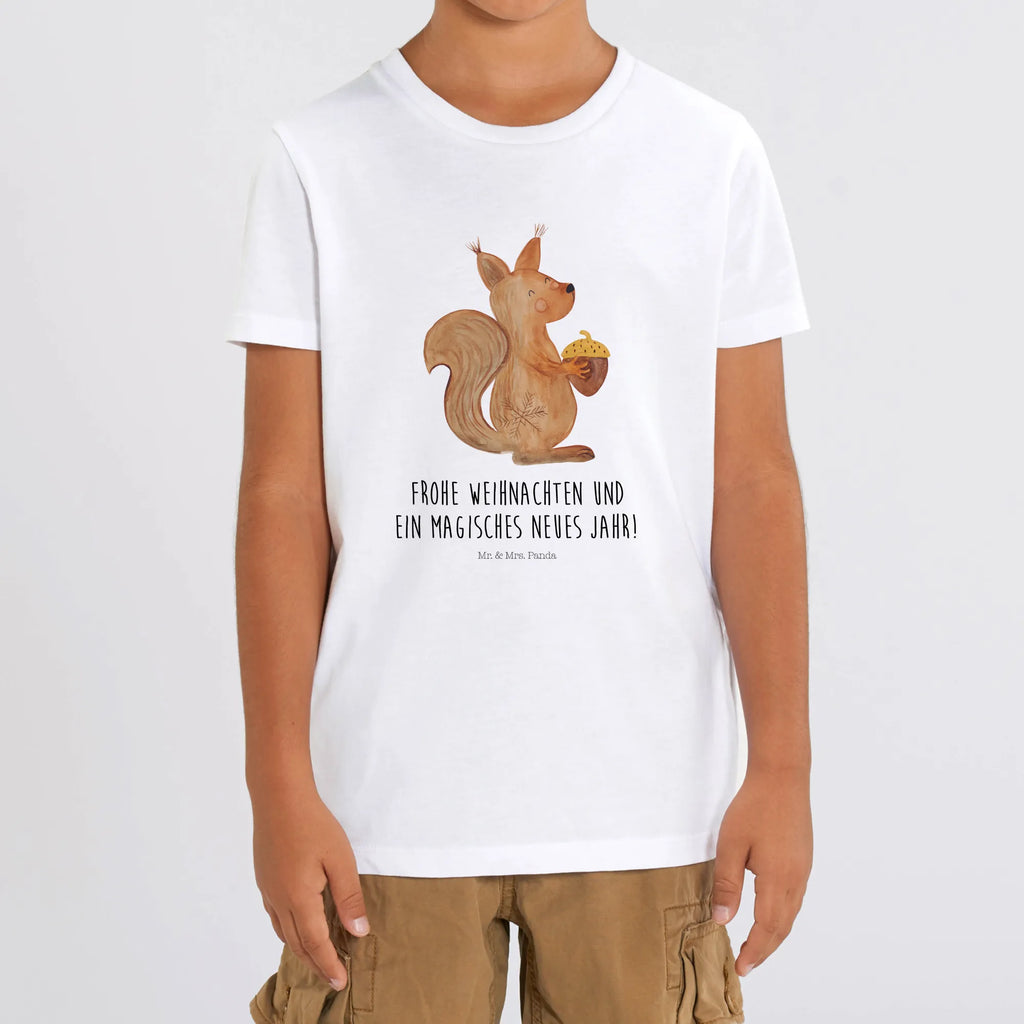 Organiczna koszulka dziecięca wiewiórka Czas Bożego Narodzenia Kinder T-Shirt Jungen, Kinder T-Shirt, Kinder T-Shirt Mädchen, Heiligabend, Advent, Nikolaus, Weihnachtsdeko, Winter, Weihnachten, Wintermotiv, Weihnachtsgruß, Guten Rutsch, Frohe Weihnachten, Frohes Neues Jahr, Neujahr, Weihnachtsmotiv, Vogel
