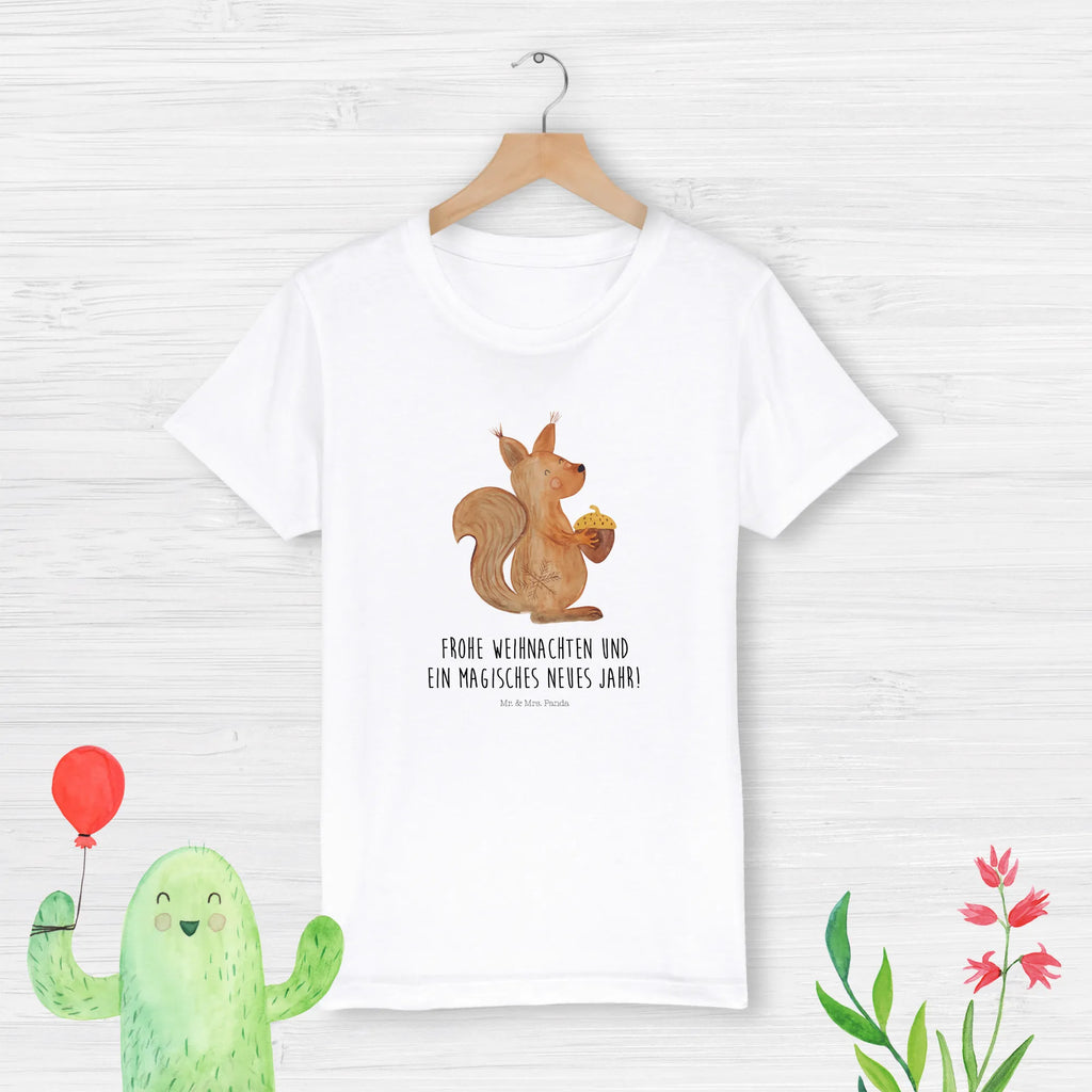 Organiczna koszulka dziecięca wiewiórka Czas Bożego Narodzenia Kinder T-Shirt Jungen, Kinder T-Shirt, Kinder T-Shirt Mädchen, Heiligabend, Advent, Nikolaus, Weihnachtsdeko, Winter, Weihnachten, Wintermotiv, Weihnachtsgruß, Guten Rutsch, Frohe Weihnachten, Frohes Neues Jahr, Neujahr, Weihnachtsmotiv, Vogel