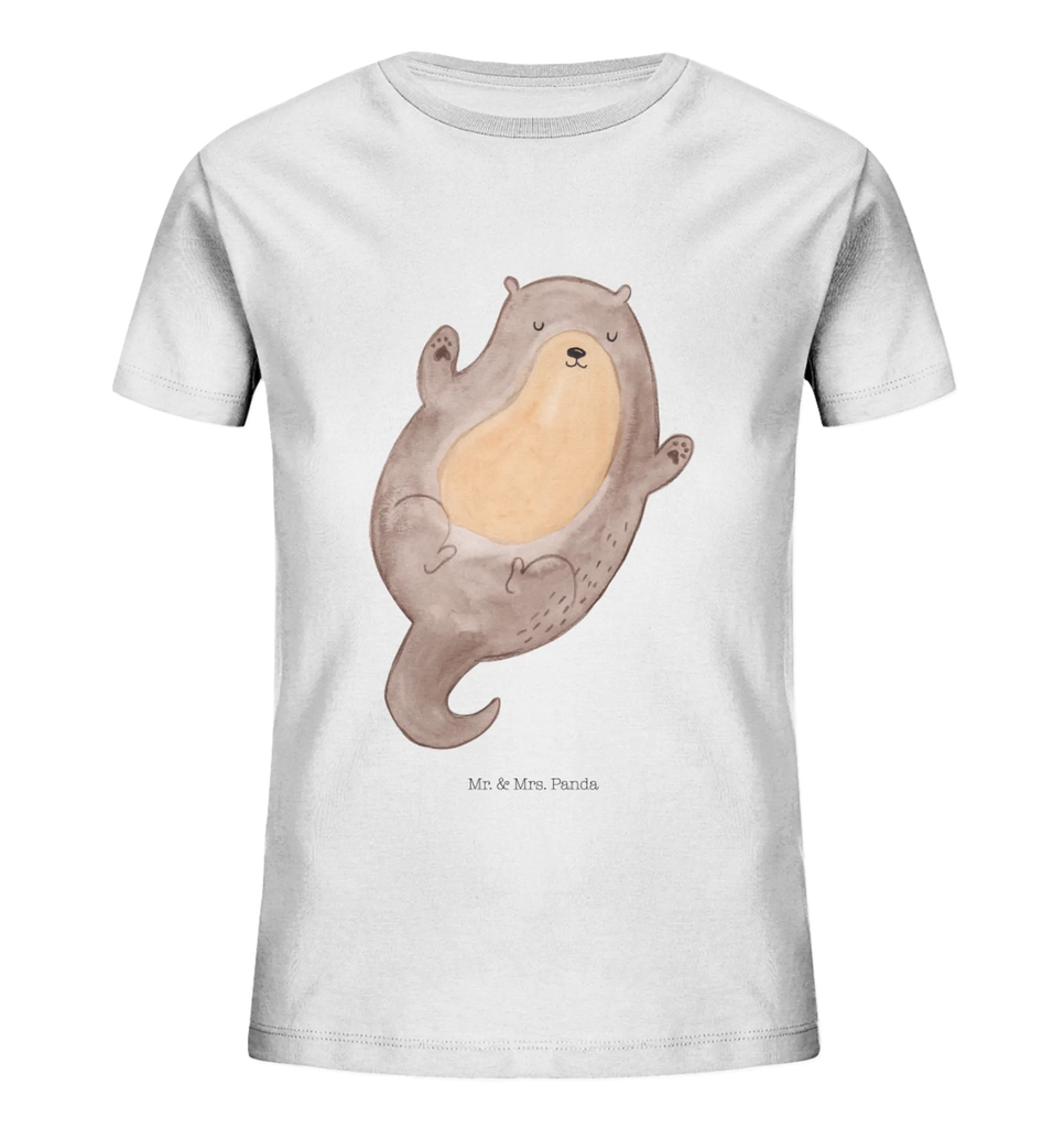 Organic Kinder T-Shirt Otter Umarmen Kinder T-Shirt, Kinder T-Shirt Jungen, Kinder T-Shirt Mädchen, Otter, Seeotter, Fischotter, Otter Seeotter See Otter