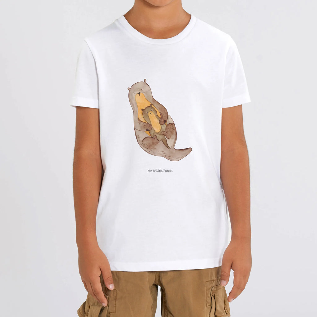 Organic Kinder T-Shirt Otter Kind Kinder T-Shirt Mädchen, Kinder T-Shirt Jungen, Kinder T-Shirt, Otter, Seeotter, Fischotter, Otter Seeotter See Otter