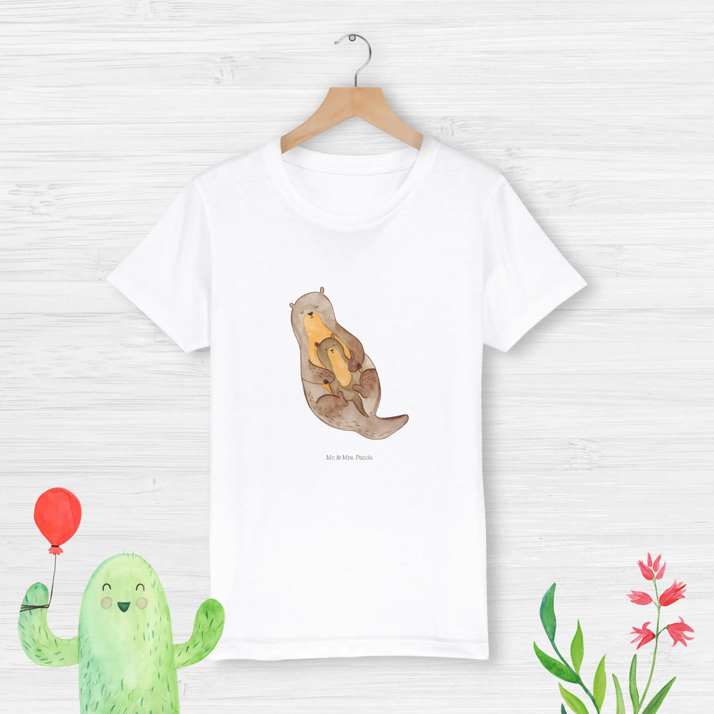 Organic Kinder T-Shirt Otter Kind Kinder T-Shirt Mädchen, Kinder T-Shirt Jungen, Kinder T-Shirt, Otter, Seeotter, Fischotter, Otter Seeotter See Otter