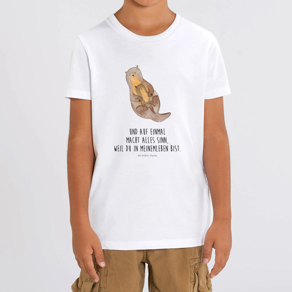 Organic Kinder T-Shirt Otter Kind Kinder T-Shirt Mädchen, Kinder T-Shirt Jungen, Kinder T-Shirt, Otter, Seeotter, Fischotter, Otter Seeotter See Otter