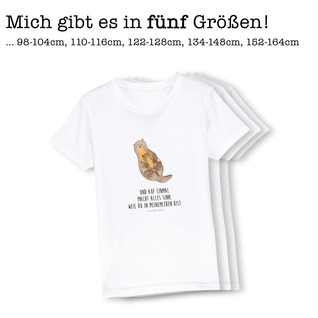 Organic Kinder T-Shirt Otter Kind Kinder T-Shirt Mädchen, Kinder T-Shirt Jungen, Kinder T-Shirt, Otter, Seeotter, Fischotter, Otter Seeotter See Otter