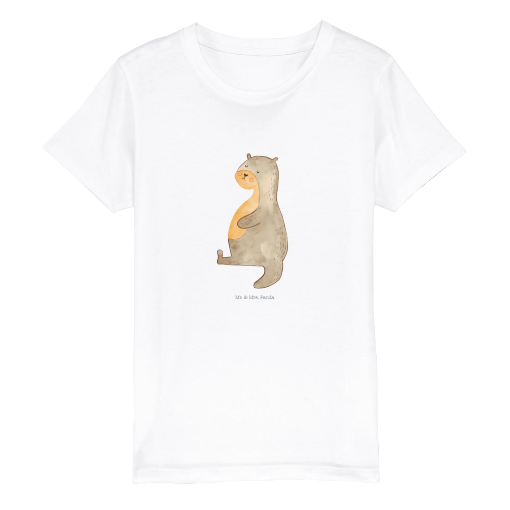 Organic Kids T-Shirt otter Belly Kinder T-Shirt Mädchen, Kinder T-Shirt Jungen, Kinder T-Shirt, Otter, Seeotter, Fischotter, Otter Seeotter See Otter