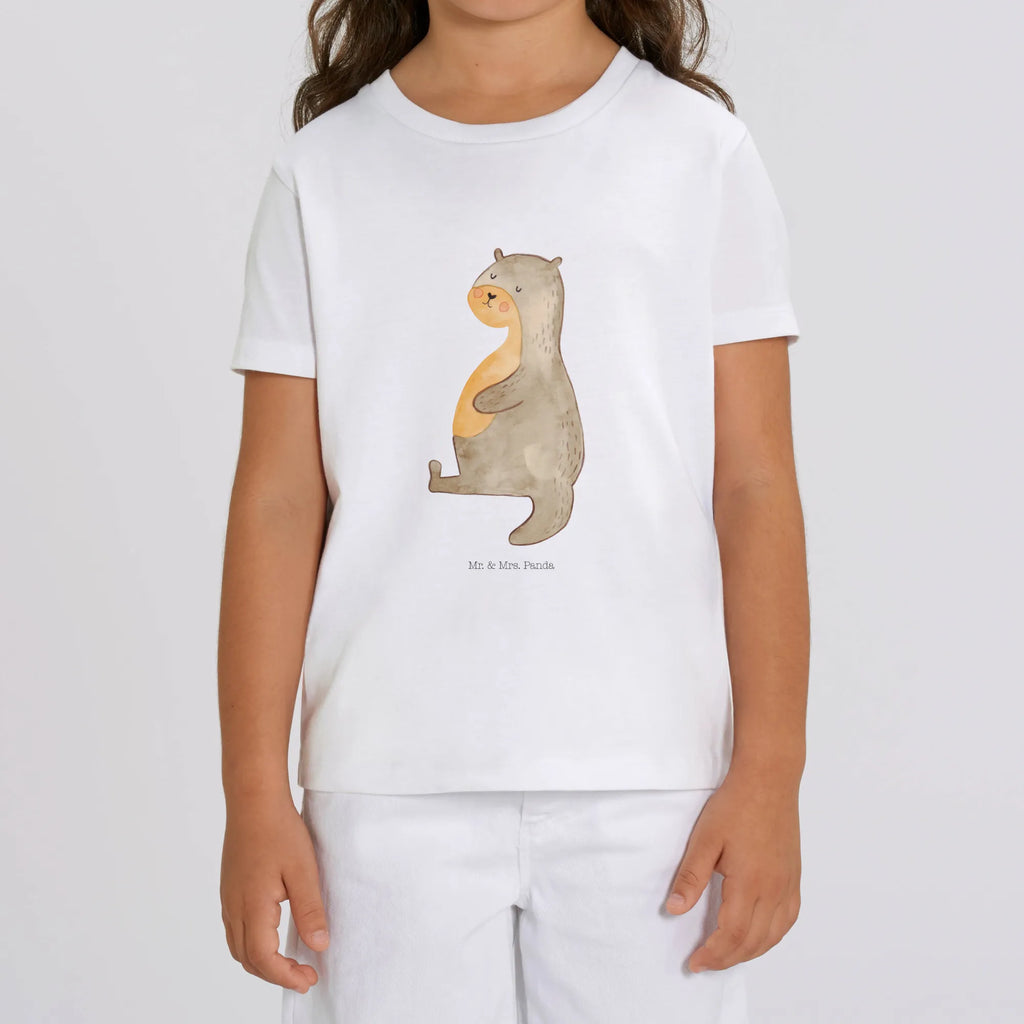 Organic Kids T-Shirt otter Belly Kinder T-Shirt Mädchen, Kinder T-Shirt Jungen, Kinder T-Shirt, Otter, Seeotter, Fischotter, Otter Seeotter See Otter