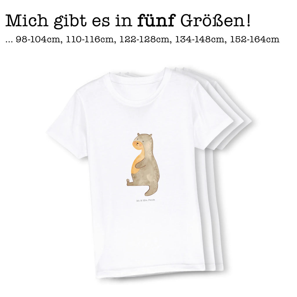 Organic Kids T-Shirt otter Belly Kinder T-Shirt Mädchen, Kinder T-Shirt Jungen, Kinder T-Shirt, Otter, Seeotter, Fischotter, Otter Seeotter See Otter
