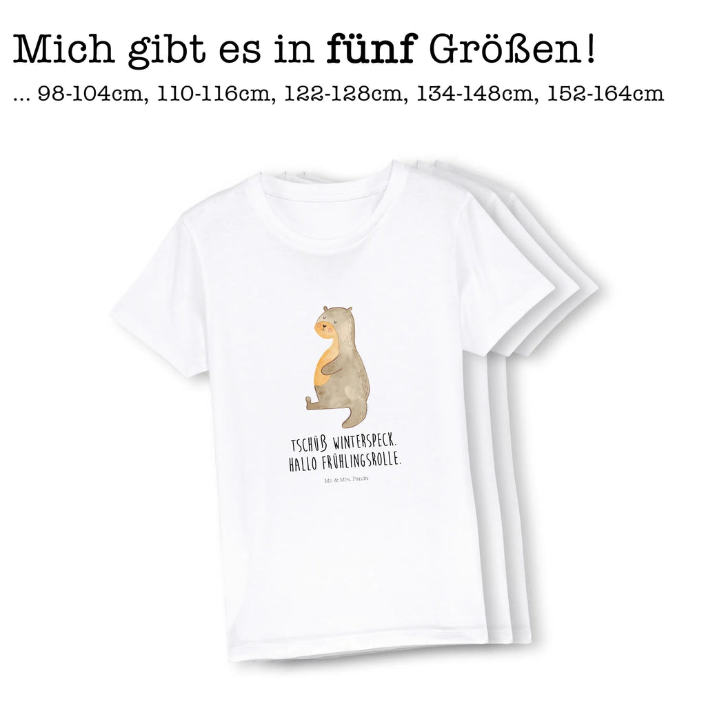 Organic Kids T-Shirt otter Belly Kinder T-Shirt Mädchen, Kinder T-Shirt Jungen, Kinder T-Shirt, Otter, Seeotter, Fischotter, Otter Seeotter See Otter