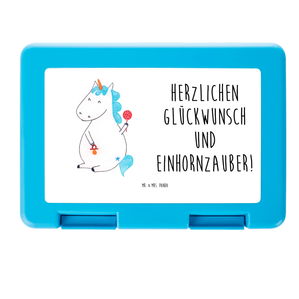 Pudełko na kanapki jednorożec Dziecko Brotbox, Snackbox, Lunch box, Butterbrotdose, Brotzeitbox, Einhorn, Einhörner, Einhorn Deko, Unicorn, Mutter, Geburt, Geburtstag, erstes Kind, Baby, Babyglück, Nachwuchs, Eltern, Party, Kind, Schnuller