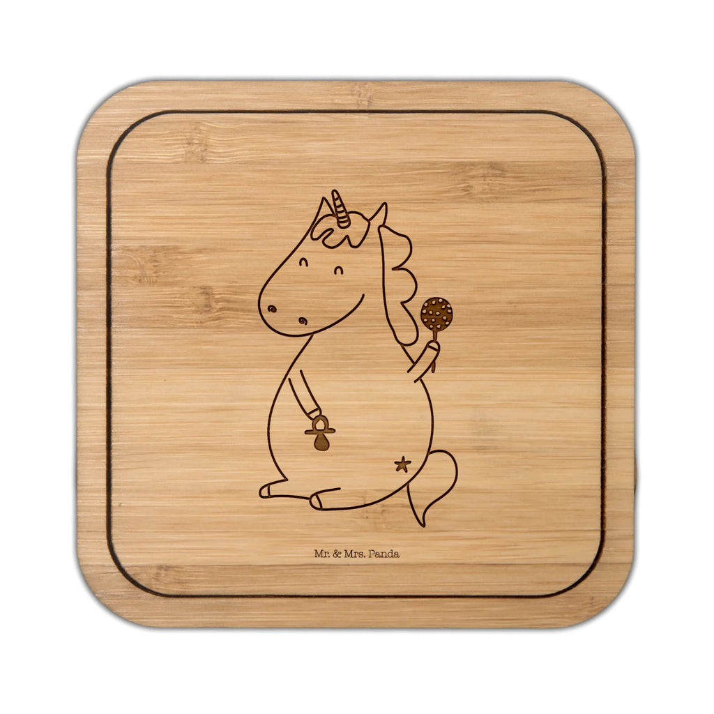 Square coaster unicorn infant wood, glass, gift, gifts, square, presents, glasses, coasters, giveaways, party, glass coasters, breakfast, set, unicorn, unicorns, baby, baby happiness, birth gift, birth, mother, offspring, kids, birthday, first child, birth present, parents