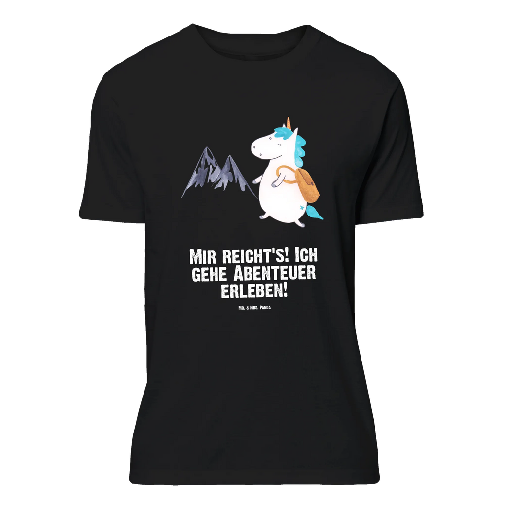 T-Shirt Standard Einhorn Bergsteiger Geburstag, Jubiläum, Schlafshirt, T-Shirt, Damen, Nachthemd, T-Shirt mit Spruch, Herrn, Junggesellenabschied, Tshirt, Lustiges T-Shirt, Shirt, Einhörner, Einhorn, Unicorn, Einhorn Deko, Berge, Weltenbummler, Weltreise, Urlaub, Entdecker, Abenteurer, Bergsteiger, Abenteuer, Reisen