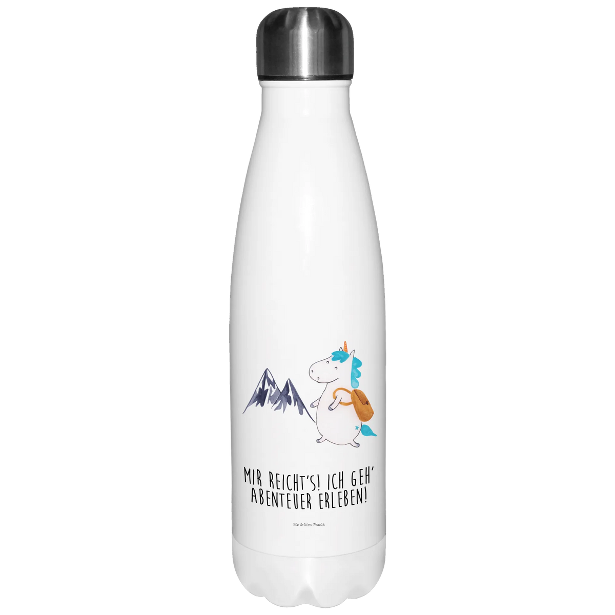 Insulated bottle unicorn climber Thermos bottle, Thermos, stainless steel, Thermos bottle 500ml, Thermos bottles, unicorn, unicorns, world trip, Einhorn, travel, adventure, explorer, english, world traveler, adventurer, vacation, mountains, mountaineer