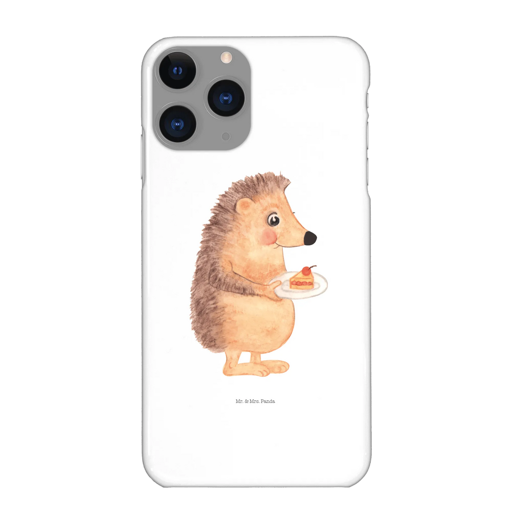 Phone case Hedgehog piece of cake mobile phone, Iphone X, cover, mobile phone case, mobile cover, case, Iphone 10, small animals, cute, funny, cute animal motives, hand drawn, small world, funny sayings, good mood, happy, gifts, gift ideas, special gifts, animal lover, card, bake cake, hedgehog, baking gift, cake, food saying, invitation party, birthday cake