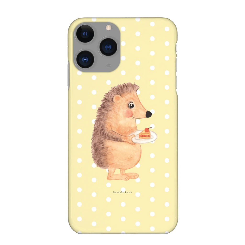 Phone case Hedgehog piece of cake mobile phone, Iphone X, cover, mobile phone case, mobile cover, case, Iphone 10, small animals, cute, funny, cute animal motives, hand drawn, small world, funny sayings, good mood, happy, gifts, gift ideas, special gifts, animal lover, card, bake cake, hedgehog, baking gift, cake, food saying, invitation party, birthday cake