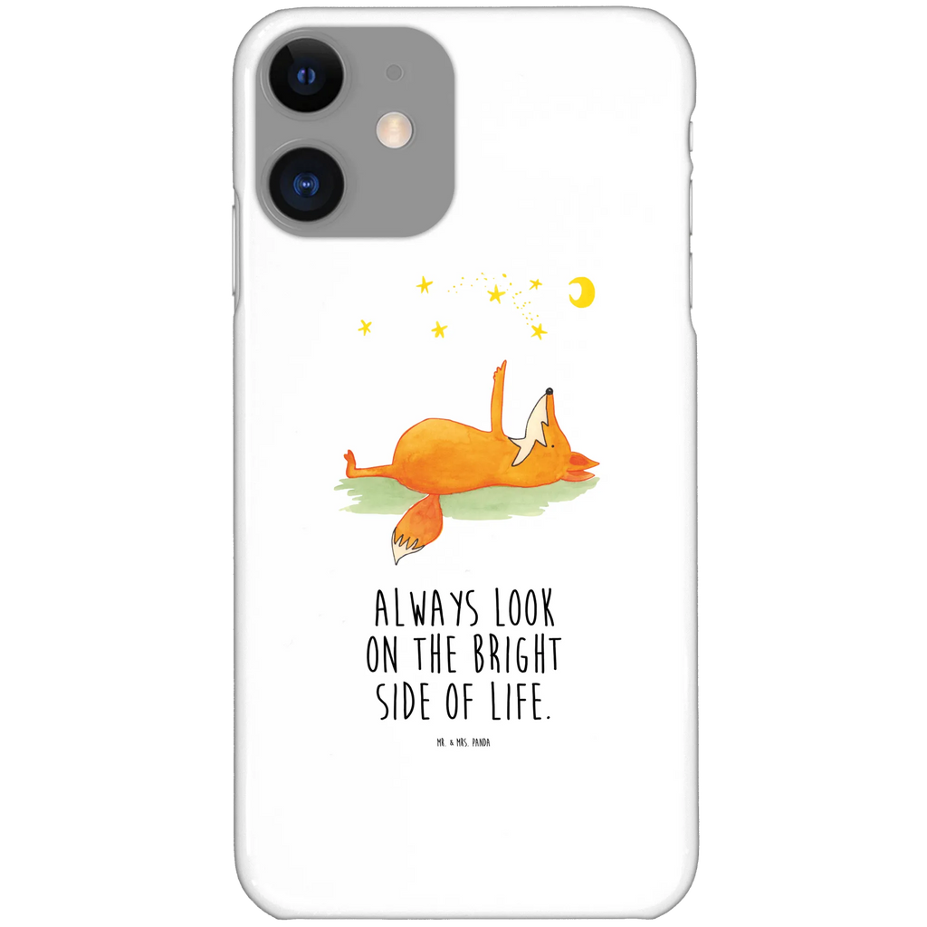 Handyhülle Fuchs Sterne Iphone 10, Handyhülle, Handy, Hülle, Handycover, Cover, Handy Case, Iphone X, Fuchs, Always Look On The Bright Side Of Life, Spruch Positiv, Füchse, Tröstende Worte, Romantik, Spruch schön