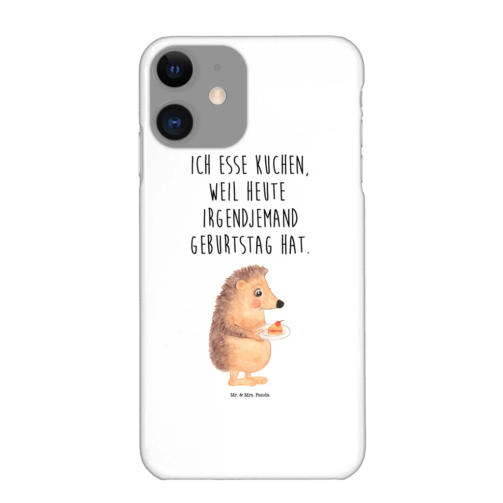 Phone case Hedgehog piece of cake mobile phone, Iphone X, cover, mobile phone case, mobile cover, case, Iphone 10, small animals, cute, funny, cute animal motives, hand drawn, small world, funny sayings, good mood, happy, gifts, gift ideas, special gifts, animal lover, card, bake cake, hedgehog, baking gift, cake, food saying, invitation party, birthday cake