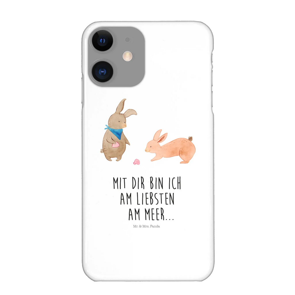 Phone case Bunnies with seashell Handycover, Handy Case, Handyhülle, Cover, Handy, Iphone 10, Hülle, Iphone X, Bruder, Opa, Familie, Muttertag, Oma, Vatertag, Mama, Schwester, Papa, Muscheln, Beste Freundin, BFF, Best Friends, Hasen, Meer, Freundin, Muscheln Sammeln, Freundinnen