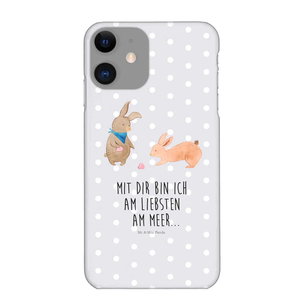 Phone case Bunnies with seashell Handycover, Handy Case, Handyhülle, Cover, Handy, Iphone 10, Hülle, Iphone X, Bruder, Opa, Familie, Muttertag, Oma, Vatertag, Mama, Schwester, Papa, Muscheln, Beste Freundin, BFF, Best Friends, Hasen, Meer, Freundin, Muscheln Sammeln, Freundinnen