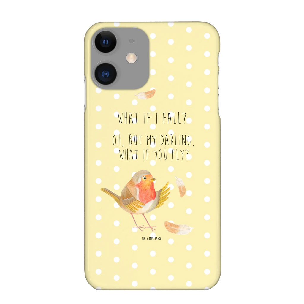 Etui na iPhone 10 rudzik Pióra Handyhülle, Cover, Handycover, Handy, Handy Case, Hülle, Iphone X, Iphone 10, Lustige Sprüche, Tiermotive, Tiere, Gute Laune, Motivation Sprüche, Motivationsbilder, Vogel, Rotkehlchen, fliegen, What If I Fall, Spruch Mut, Spruch Motivation
