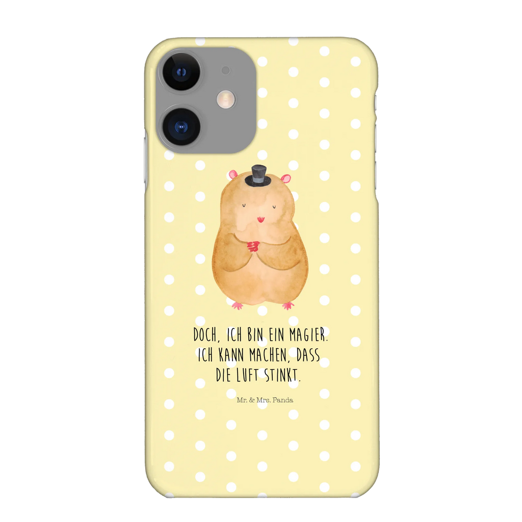 Etui na iPhone 11 Chomik kapelusz Handy, Handycover, Iphone X, Hülle, Iphone 10, Cover, Handyhülle, Handy Case, Lustige Sprüche, Tiermotive, Tiere, Gute Laune, Hamster, Zylinder, Magier, Zauberer, Hut, Zwerghamster