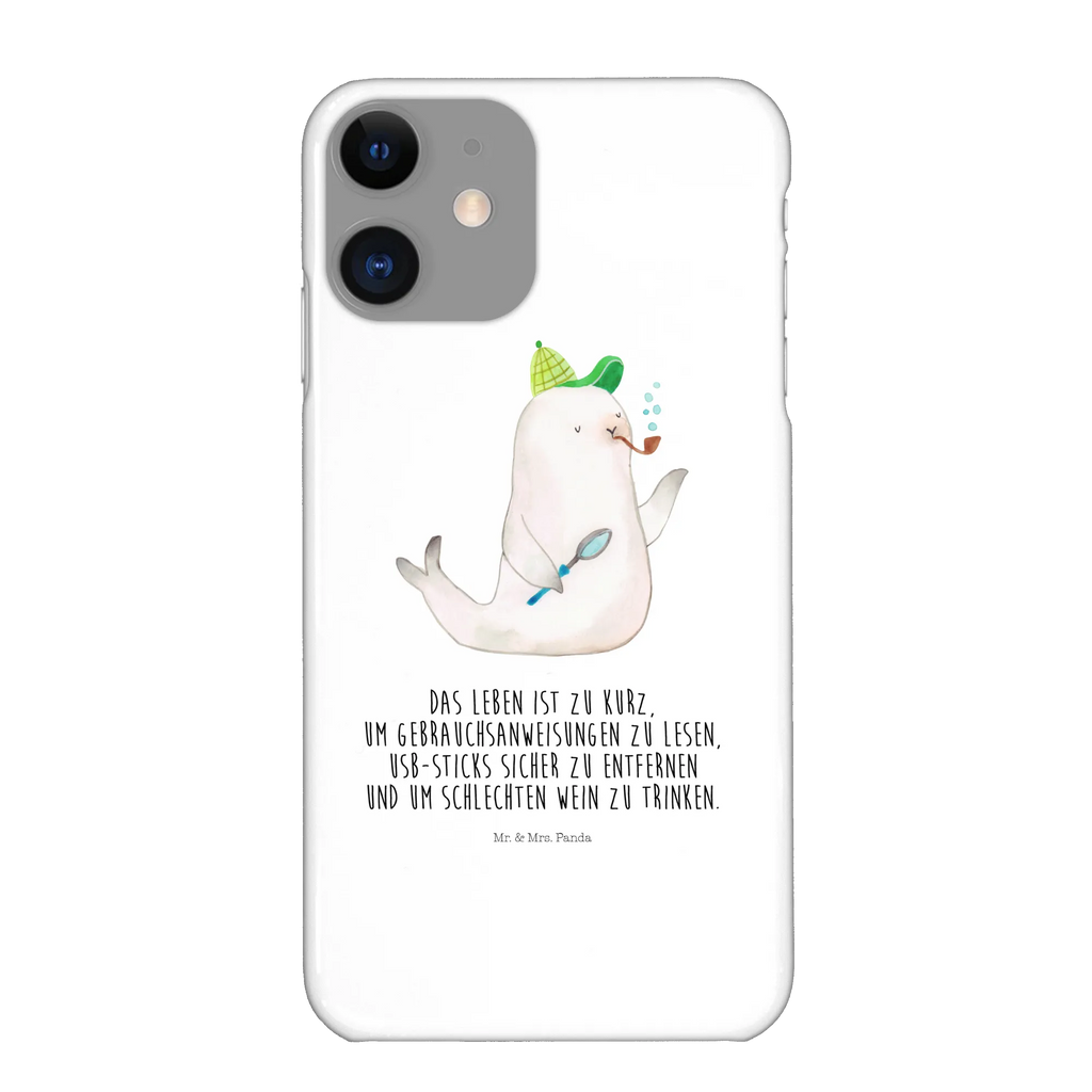 Phone case seal sherlock mobile phone case, Iphone 10, mobile phone, case, cover, Iphone X, mobile cover, small animals, cute, funny, cute animal motives, hand drawn, small world, funny sayings, good mood, happy, gifts, gift ideas, special gifts, animal lover, card