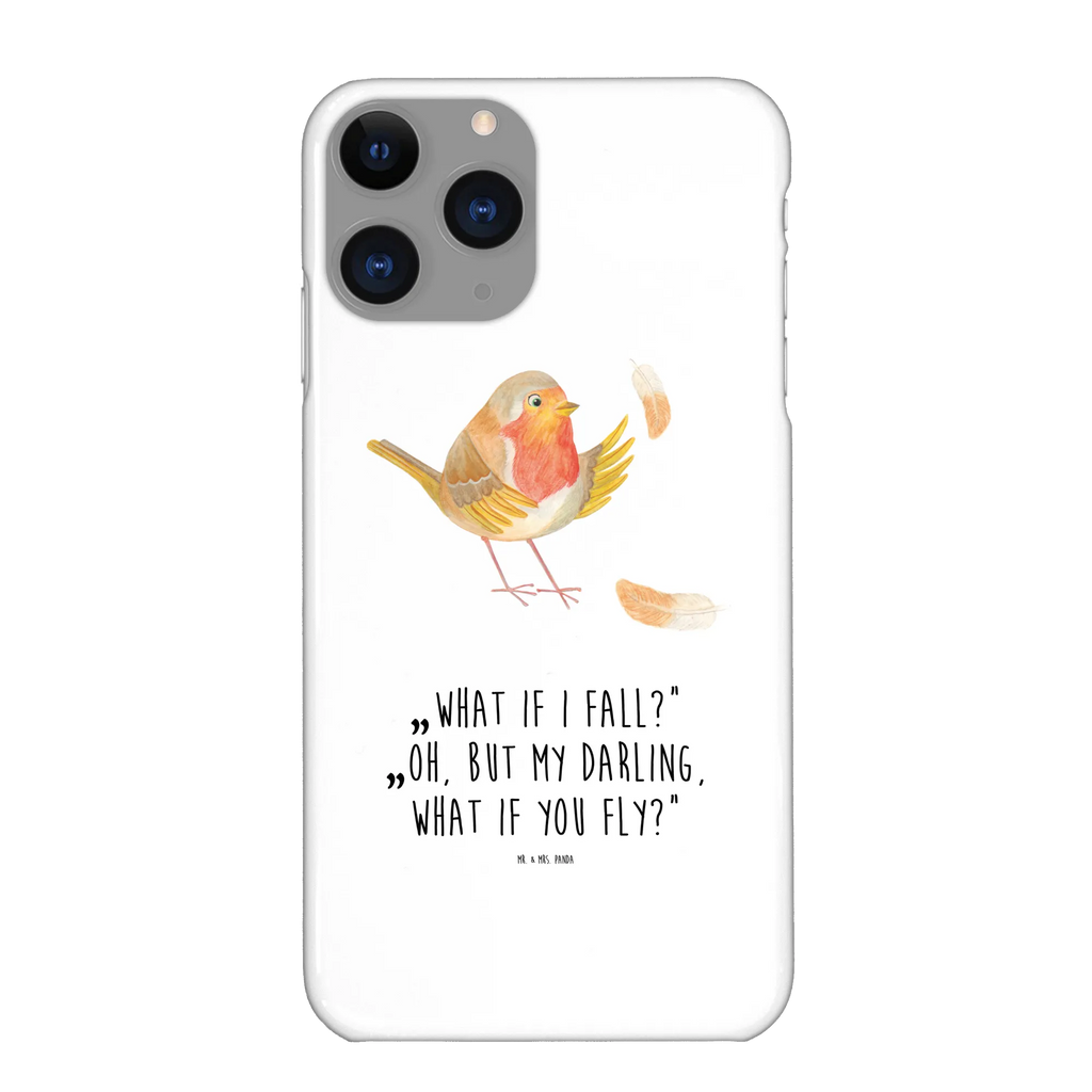 Etui na iPhone 10 rudzik Pióra Handyhülle, Cover, Handycover, Handy, Handy Case, Hülle, Iphone X, Iphone 10, Lustige Sprüche, Tiermotive, Tiere, Gute Laune, Motivation Sprüche, Motivationsbilder, Vogel, Rotkehlchen, fliegen, What If I Fall, Spruch Mut, Spruch Motivation
