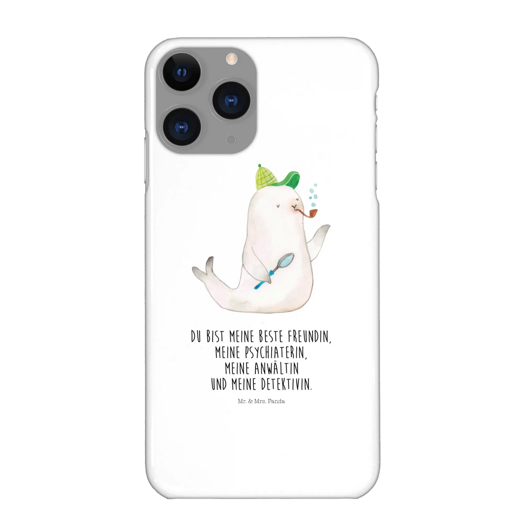 Phone case seal sherlock mobile phone case, Iphone 10, mobile phone, case, cover, Iphone X, mobile cover, small animals, cute, funny, cute animal motives, hand drawn, small world, funny sayings, good mood, happy, gifts, gift ideas, special gifts, animal lover, card