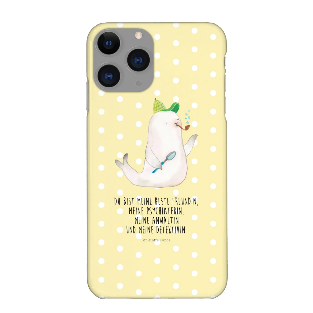 Phone case seal sherlock mobile phone case, Iphone 10, mobile phone, case, cover, Iphone X, mobile cover, small animals, cute, funny, cute animal motives, hand drawn, small world, funny sayings, good mood, happy, gifts, gift ideas, special gifts, animal lover, card