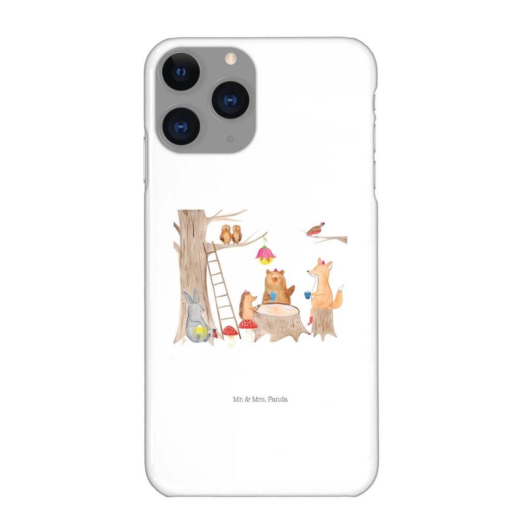 Phone case forest animals picnic Iphone XR, Handy Case, Iphone XR Handyhülle, Handyhülle, Premium Kunststoff, Tiere, Lustige Sprüche, Gute Laune, Tiermotive, Fuchs, Hase, Waldtiere, Igel, Eichhörnchen, Maus, Picknick, Wald