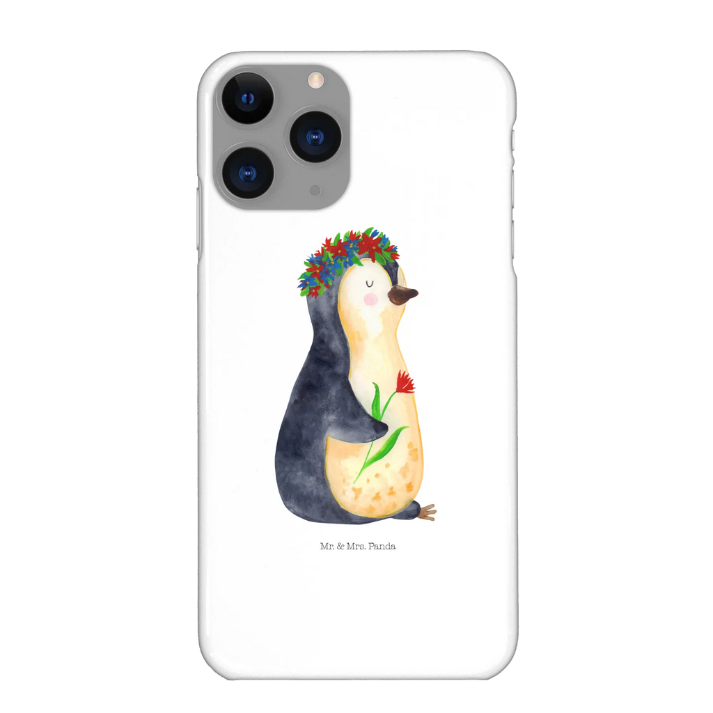 Handyhülle Pinguin Blumen Iphone 10, Handy, Iphone X, Handyhülle, Handy Case, Hülle, Cover, Handycover, Pinguin, Liebeskummer, Universum, Geschenkidee, Lebenslust, Ziele, Blumenkranz, Motivation, Leben, Pinguine, Lebensziele, Wünsche