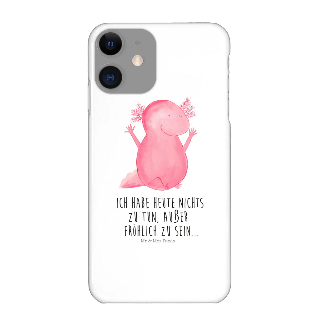 Handyhülle Axolotl Hurra Handy, Iphone 10, Handycover, Handy Case, Cover, Handyhülle, Hülle, Iphone X, Molch, Axolotl, Axolot, Schwanzlurch, Freude, Spaß, Lurch, Fröhlich, Motivation, Zufriedenheit, Lurche