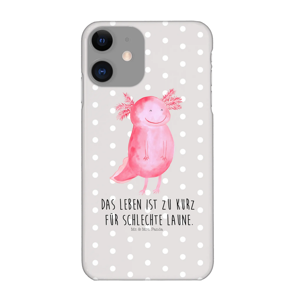 Handyhülle Axolotl Glücklich Hülle, Handy Case, Iphone X, Handy, Iphone 10, Cover, Handycover, Handyhülle, Molch, Axolotl, Lurch, Schwanzlurch, Lurche, Motivation, Axolot, Gute Laune