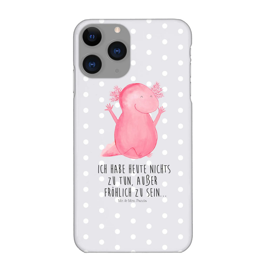 Handyhülle Axolotl Hurra Handy, Iphone 10, Handycover, Handy Case, Cover, Handyhülle, Hülle, Iphone X, Molch, Axolotl, Axolot, Schwanzlurch, Freude, Spaß, Lurch, Fröhlich, Motivation, Zufriedenheit, Lurche