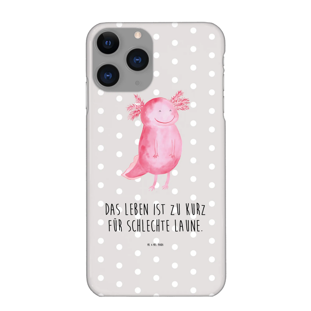 Handyhülle Axolotl Glücklich Hülle, Handy Case, Iphone X, Handy, Iphone 10, Cover, Handycover, Handyhülle, Molch, Axolotl, Lurch, Schwanzlurch, Lurche, Motivation, Axolot, Gute Laune
