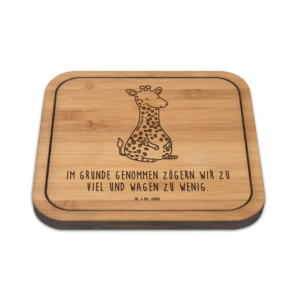 Square coaster giraffe Satisfied glasses, gift, wood, square, set, glass coasters, party, breakfast, coasters, giveaways, presents, glass, gifts, Africa, Happiness, Giraffe, Adventure
