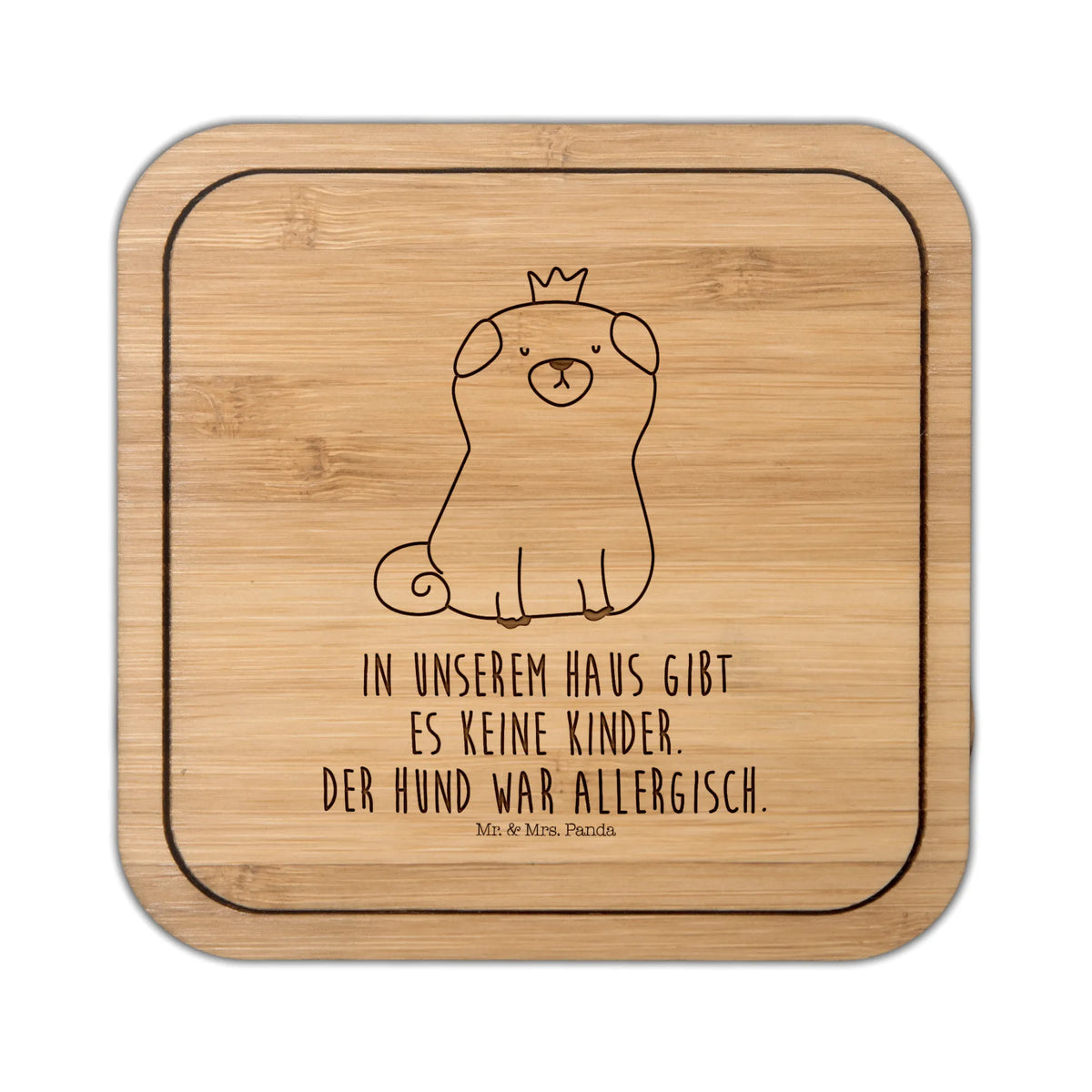 Square coaster pug Crown square, glass coasters, party, set, giveaways, gifts, glasses, presents, wood, glass, breakfast, coasters, gift, dog, mutt, hound, woof, dog mama, dog breed, love dogs, love for dogs, dog decorative items, bag with dog print, funny gifts for dog owners, what do you give a dog lover, Christmas gifts for dogs, gifts for dogs, dog sayings, house rules, funny, dog owners. Saying, allergic, Pug, childless